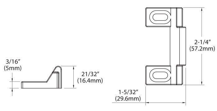 ED93 Series Grade1 Surface Mounted Vertical Rod Exit Device